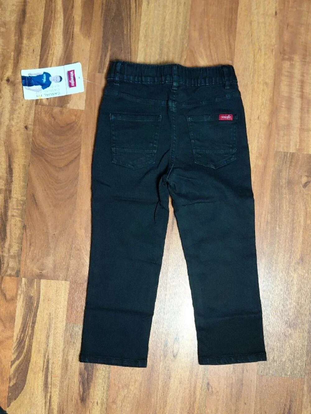 Wrangler NWT Toddler Boys Black Straight Leg Stretch Jeans 5T